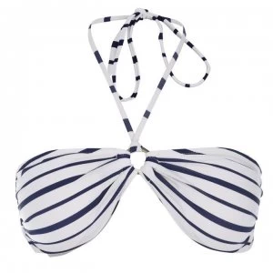 image of Dorina Dorina Gren Bandeau Bikini Top - Blue STRIPE 312