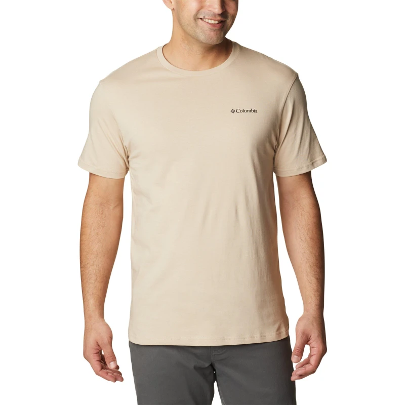 Image of Columbia Barton Regular Fit T-Shirt Mens Ancient Fossil male Small