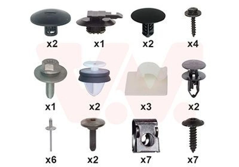 Image of VAN WEZEL Mounting Kit, bumper VAN WEZEL 1518793