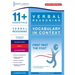 Image of 11+ Essentials Verbal Reasoning: Vocabulary in Context Level 3