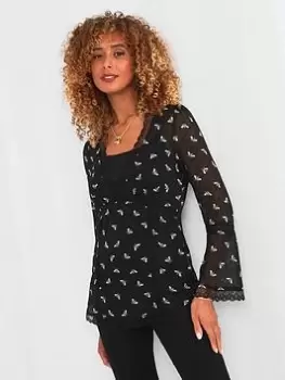 Image of Joe Browns Beautiful Bee Top -black, Black, Size 12, Women