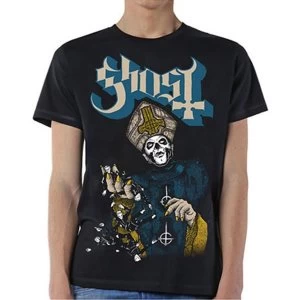 image of Ghost - Papa of the World Unisex Large T-Shirt - Black