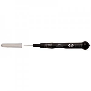 Image of C.K. ESD Slotted screwdriver Blade width: 0.9mm Blade length: 15 mm