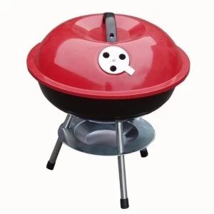 Image of Redwood Mini Portable Barbecue With Enameled Red Finish