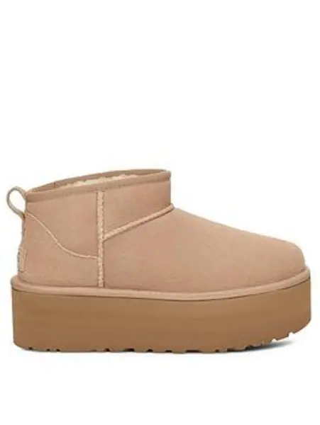 Image of UGG classic ultra mini platform boots in sand