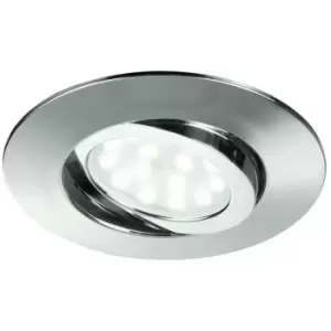 Fan Europe Lighting - Fan Europe zenit LED Recessed Adjustable Downlight Chrome, IP44 400lm 3000K 9x2.5cm