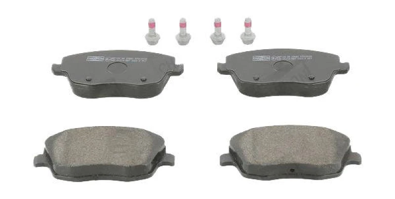 Image of CHAMPION 573101CH Brake pad set not prepared for wear warning indicator Brake Pad Set,disc brake (402)