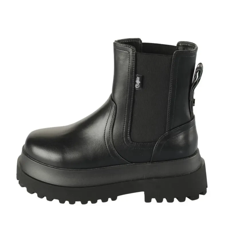 Image of Buffalo Womens ankle boots Buffalo Pluto Chelsea Noir Female 38