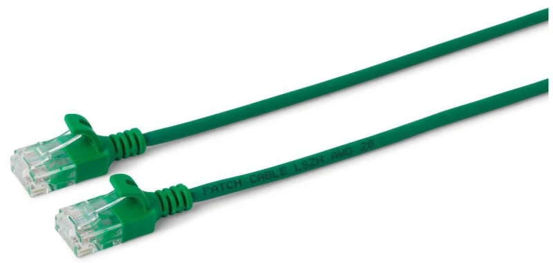 Image of Microconnect V-UTP60015G-SLIM networking cable Green 0.15 m Cat6 U/UTP