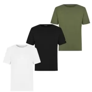 Image of Paul Smith 3 Pack Lounge T Shirts - Blck/Grn/Wht 3A