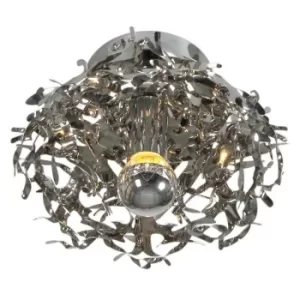 image of Linea Verdace Semi Flush Light Stainless Steel