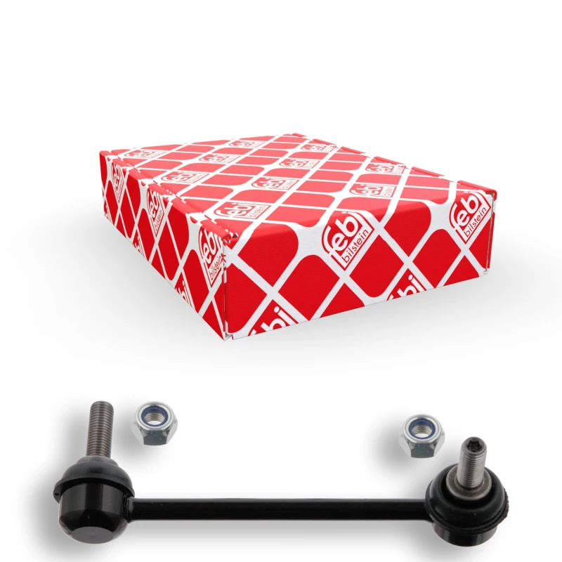 Image of FEBI BILSTEIN 32603 Anti-roll bar link OE Turbo NEW, Rear Axle Right Steel Link Stabiliser (3229)