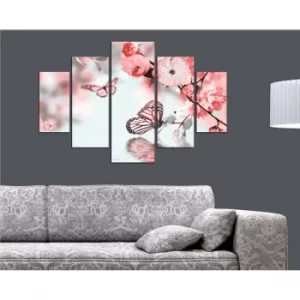 Image of ST111 Multicolor Decorative MDF Painting (5 Pieces)