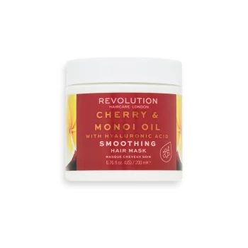 image of Revolution Haircare Smoothing Cherry & Manoi Oil with Hyaluronic Acid Hair Mask