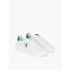 Image of Calvin Klein Jeans Chunky Cupsole Laceup Lth Mix - White