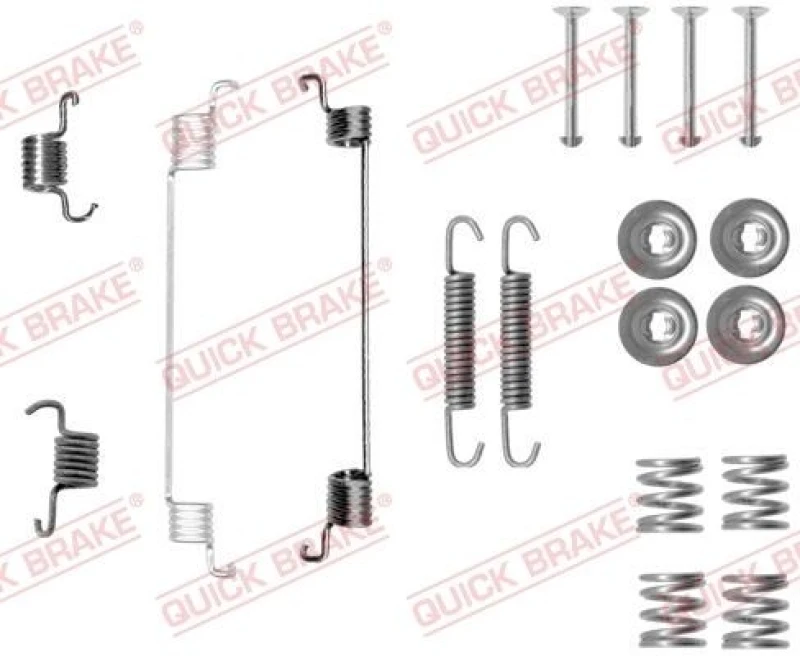 Image of QUICK BRAKE Brake shoe fitting kit QUICK BRAKE 105-0014