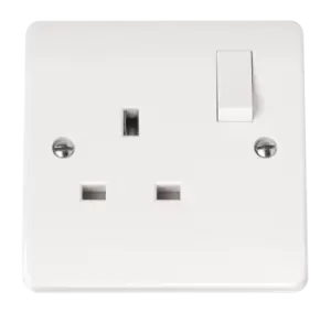 image of 1-GANG DOUBLE POLE 13A SOCKET OUTLET SWI