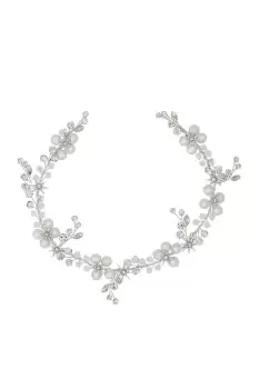 Image of Silver Star And Pearl Hair Vine