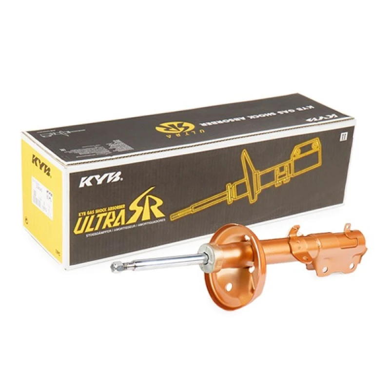 Image of KYB 324045 Shock absorber Rear Axle Left, Gas Pressure, Twin-Tube, Damper with Rebound Spring, Top pin Shock Absorber (854)