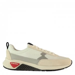 image of Diesel S-KB Low Trainers - White/Red H7016