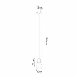 Image of Sollux Pendant Lamp Qubic Grey