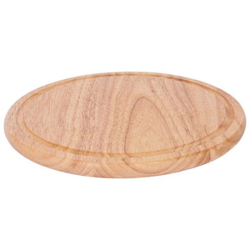 Image of Argon Tableware Round Wooden Chopping Board - 30cm Brown unisex