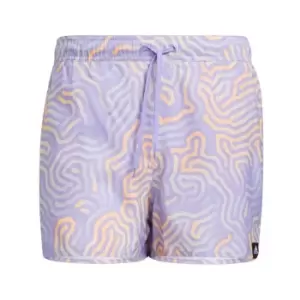 image of adidas Very Short Length Colour Maze CLX Swim Shorts Mens - Light Purple / Beam Orange