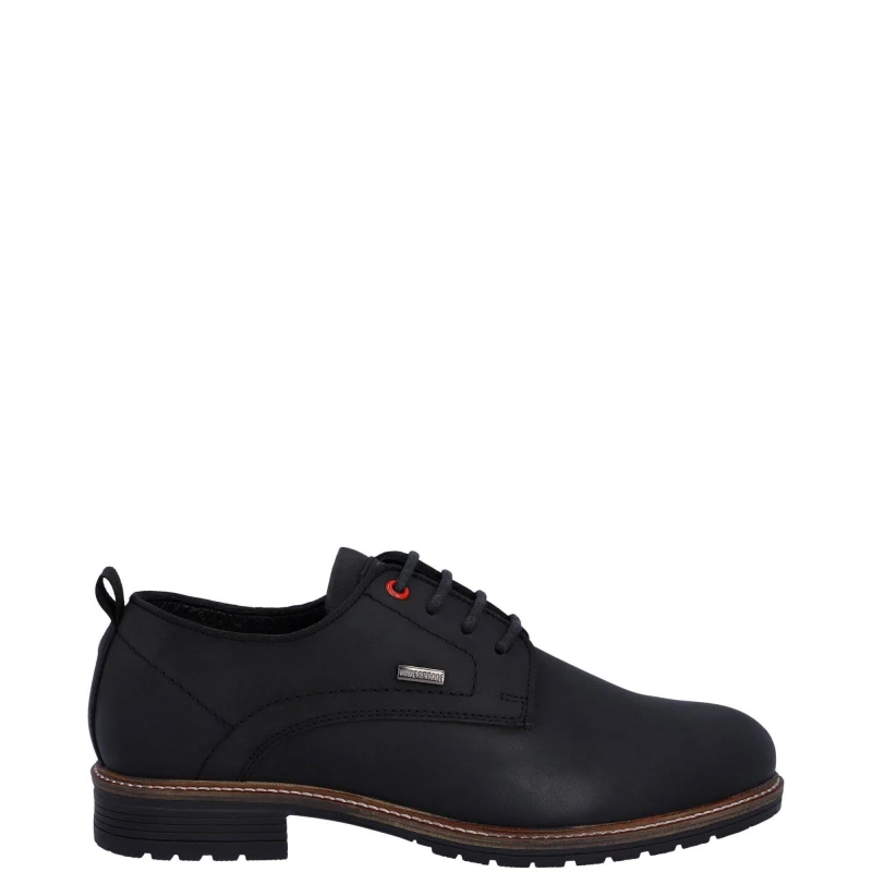 Image of Hunter Mens Jura Leather Gibson Derby Shoes UK Size 7 (EU 41) Black HUN130-BLACK-7