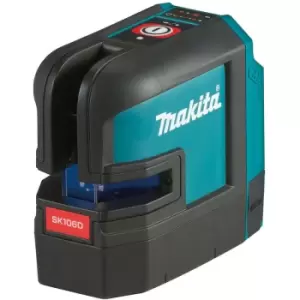 image of Makita SK106D 12v Cordless CXT 4 Point Cross Line Laser Level No Batteries No Charger Bag