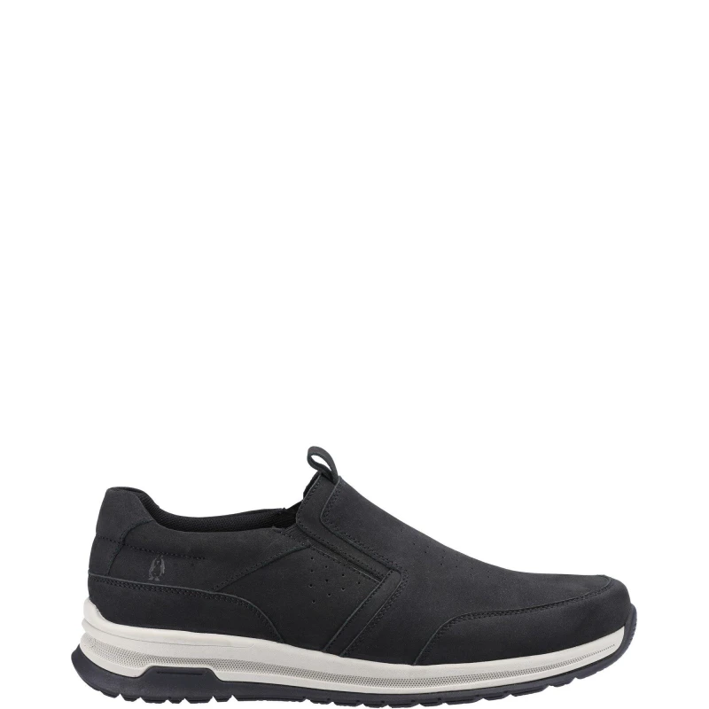 Image of Hush Puppies Mens Cole Slip On Casual Shoes Loafers - UK 10 Black male GDE2434BLK10