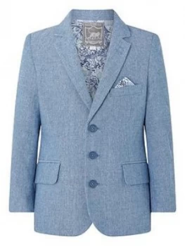 Image of Boys, Monsoon Nathan Chambray Standalone Jacket, Blue, Size Age: 10 Years