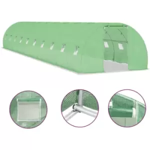 Image of Vidaxl - Greenhouse 45 m² 15x3x2 m Green