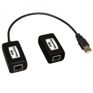 image of Tripp Lite 1 Port USB Over Cat5 Cat6 Extender Transmitter And Receiver