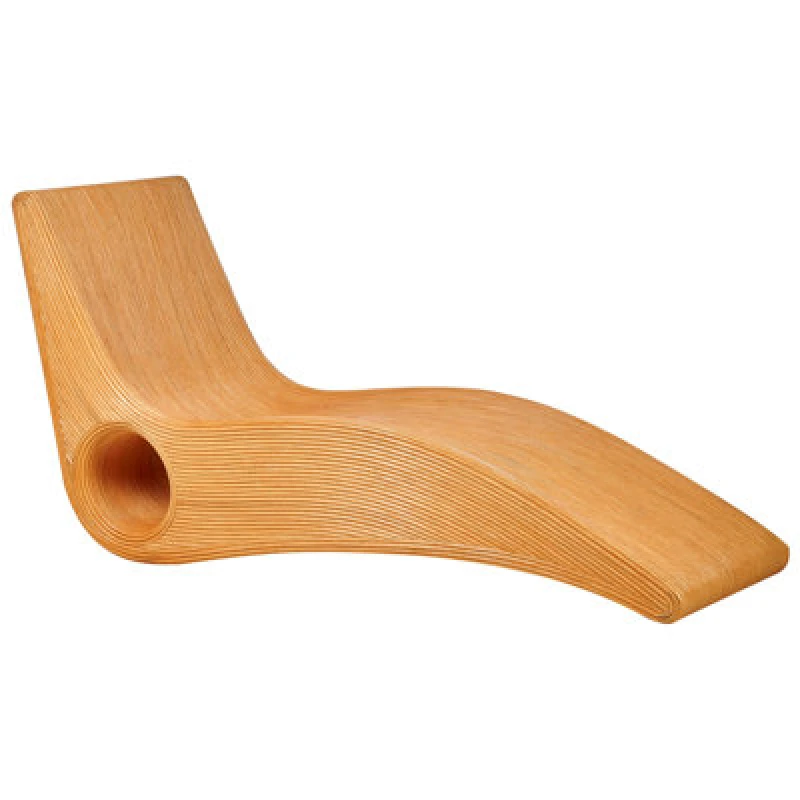 Image of Beliani Sun Lounger Airole Rattan Brown