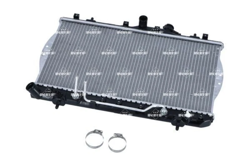 Image of NRF 53261 Engine radiator EASY FIT Brazed cooling fins, Aluminium, with mounting parts Aluminium Radiator,engine cooling (470)