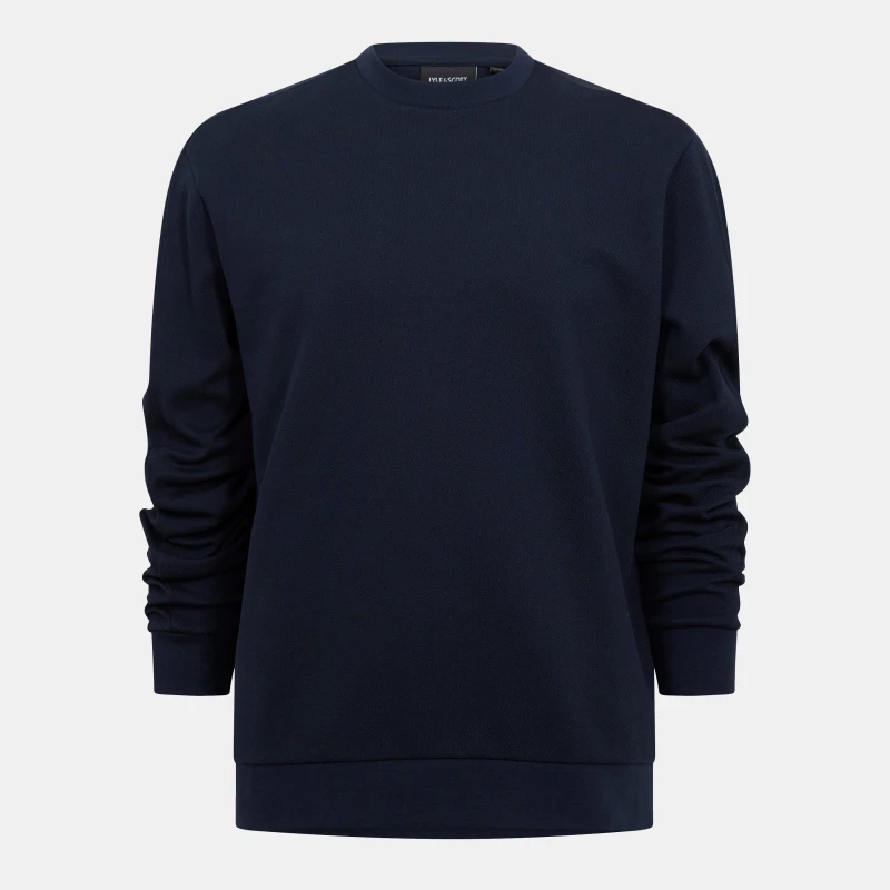 Image of Lyle and Scott Mens Crew Sweatshirt Navy male S