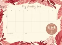Image of 52 Lists Weekly Desk Pad