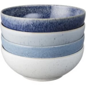 Image of Denby Studio Blue 4 Piece Cereal Bowl Set