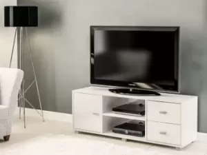 image of Birlea Covent White High Gloss TV Unit