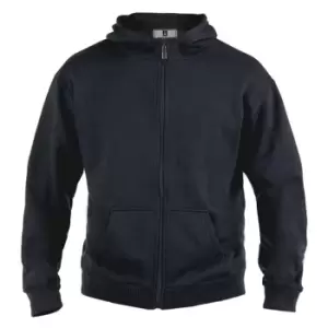 Image of Duke Mens Rockford Kingsize Cantor Zip Through Hooded Sweatshirt (1XL) (Black)