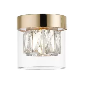 Image of Gem Surface Mounted Downlight, French Gold, 1x G9