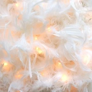 image of Litecraft White Feather Boa Light