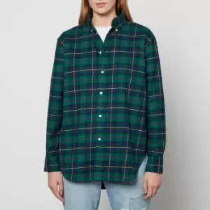 Image of Polo Ralph Lauren Womens Long Sleeve-Blouse - Polo Tartan - M