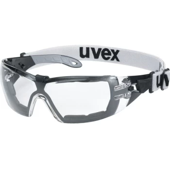 image of 9192-180 Pheos Guard Clear Lens Safety Spectacles, Standard Size - Uvex