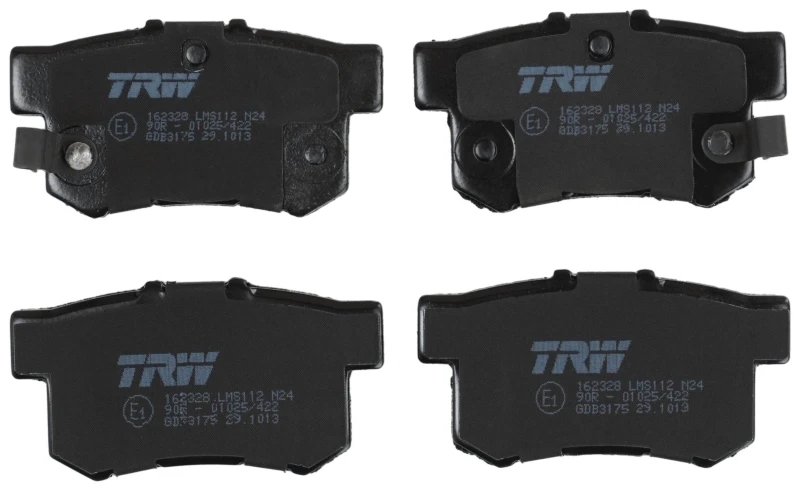 Image of TRW GDB3175 Brake pad set with acoustic wear warning Brake Pad Set,disc brake (402)