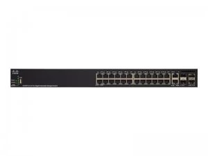 image of Cisco Small Business SG350X-24MP 24 Port Managed Switch