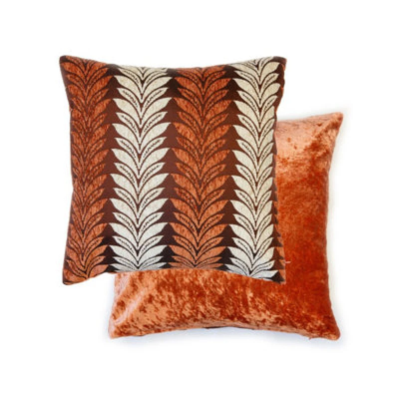 Image of Trellis Cushion Cover In Burnt Orange