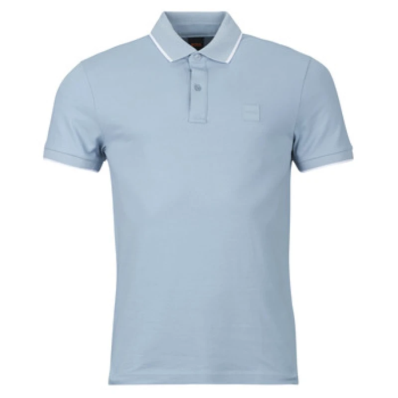 Image of BOSS Passertip mens Polo shirt in Blue