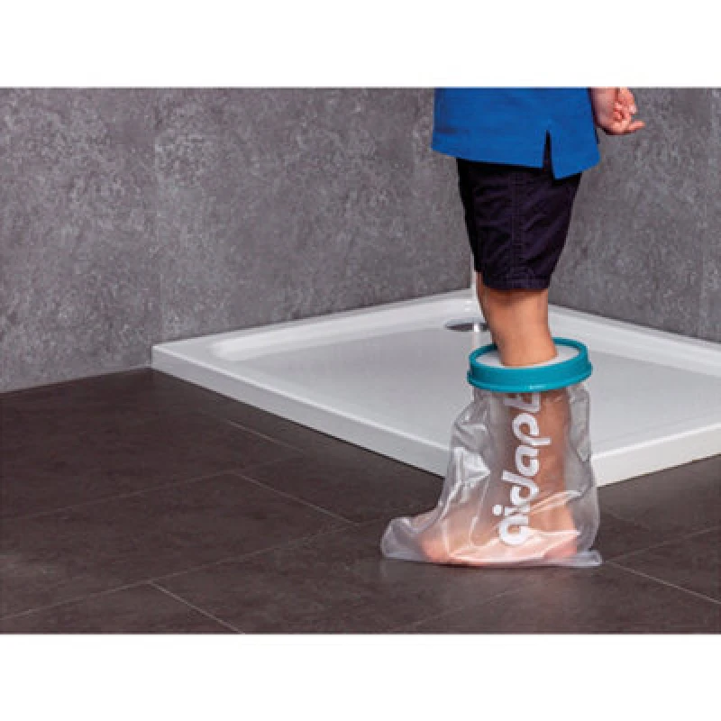 Image of Loops Kids Foot Cast Protector - Neoprene Seal - Half Length Foot Leg Bandage Cover Multi