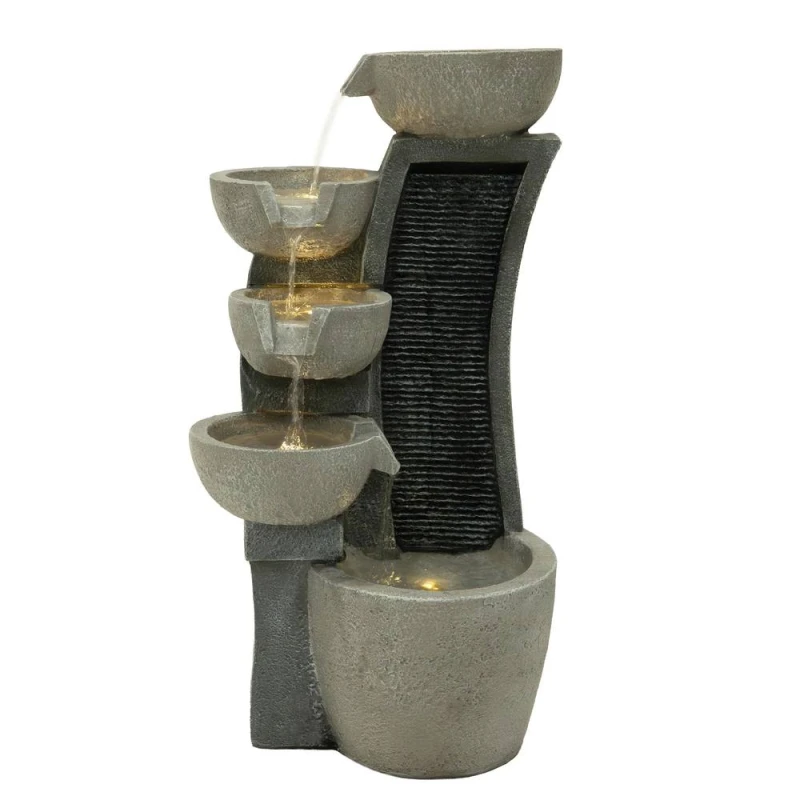 Image of Monstershop Electric Water Feature - Sleek Streams in Grey Grey Unisex
